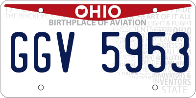 OH license plate GGV5953