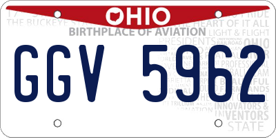 OH license plate GGV5962