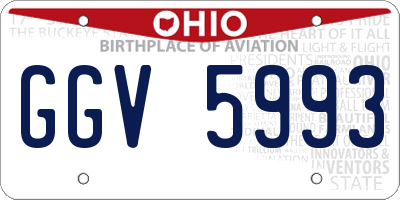 OH license plate GGV5993