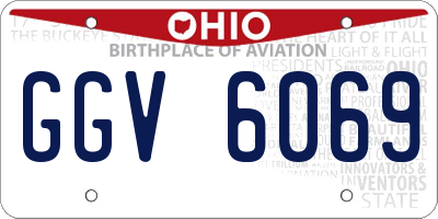 OH license plate GGV6069