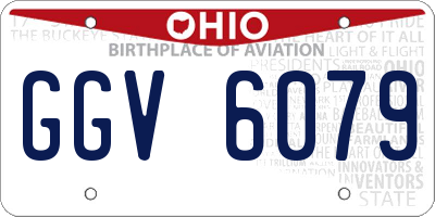 OH license plate GGV6079
