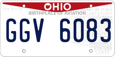 OH license plate GGV6083