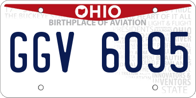 OH license plate GGV6095