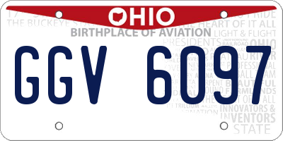 OH license plate GGV6097