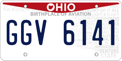 OH license plate GGV6141