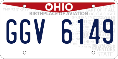 OH license plate GGV6149