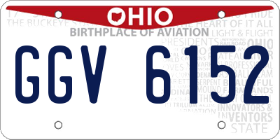 OH license plate GGV6152