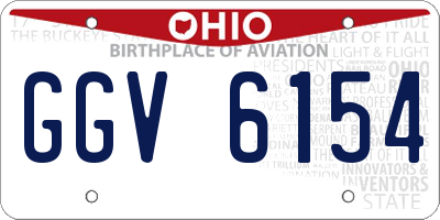 OH license plate GGV6154