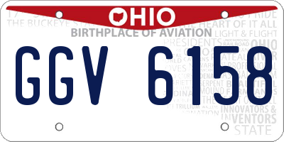 OH license plate GGV6158