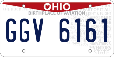OH license plate GGV6161