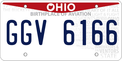 OH license plate GGV6166