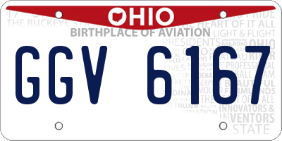 OH license plate GGV6167