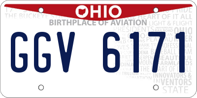 OH license plate GGV6171
