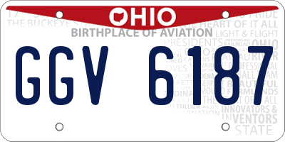OH license plate GGV6187