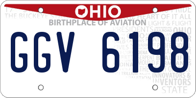 OH license plate GGV6198