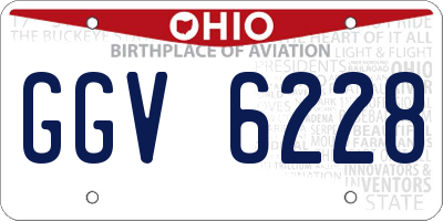OH license plate GGV6228