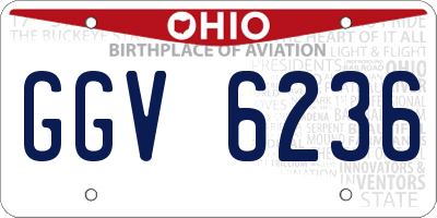 OH license plate GGV6236