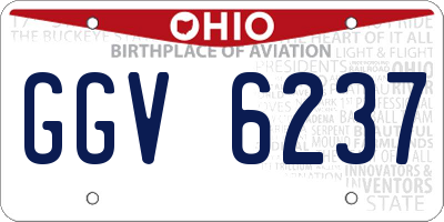 OH license plate GGV6237