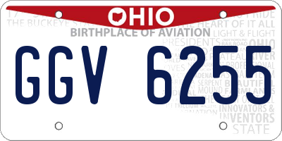 OH license plate GGV6255