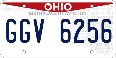 OH license plate GGV6256