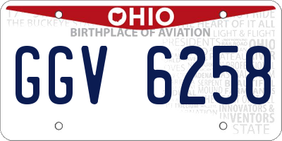 OH license plate GGV6258