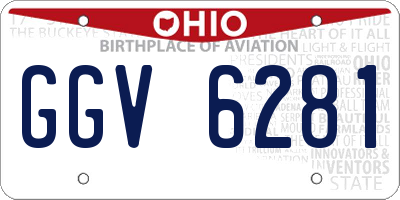 OH license plate GGV6281
