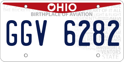 OH license plate GGV6282