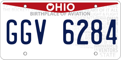 OH license plate GGV6284