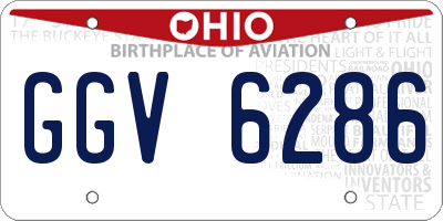 OH license plate GGV6286