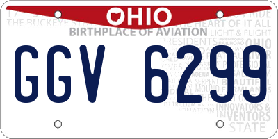 OH license plate GGV6299