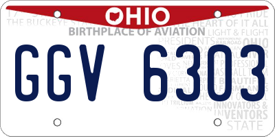 OH license plate GGV6303