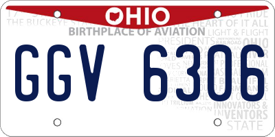 OH license plate GGV6306