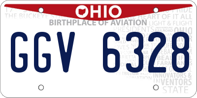 OH license plate GGV6328