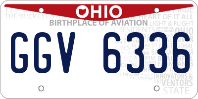 OH license plate GGV6336