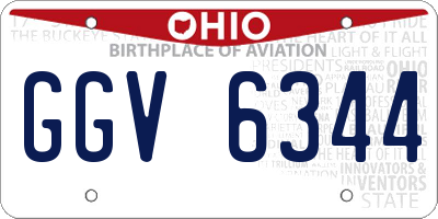 OH license plate GGV6344