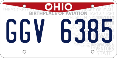 OH license plate GGV6385