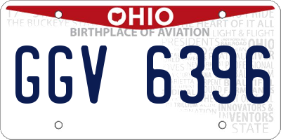 OH license plate GGV6396