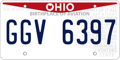 OH license plate GGV6397