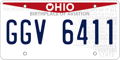 OH license plate GGV6411