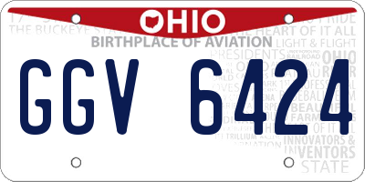 OH license plate GGV6424