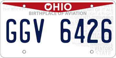 OH license plate GGV6426