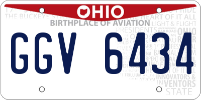 OH license plate GGV6434