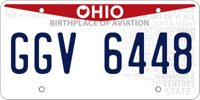 OH license plate GGV6448