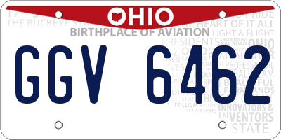 OH license plate GGV6462