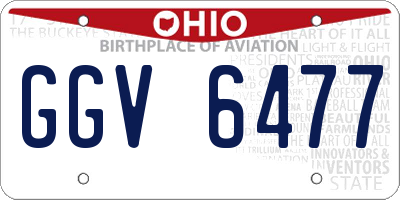 OH license plate GGV6477