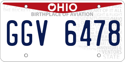 OH license plate GGV6478