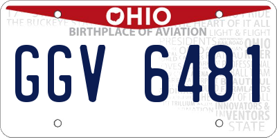 OH license plate GGV6481