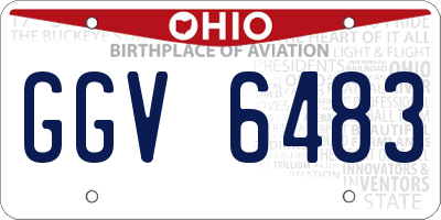 OH license plate GGV6483