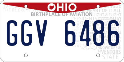 OH license plate GGV6486