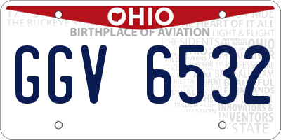 OH license plate GGV6532